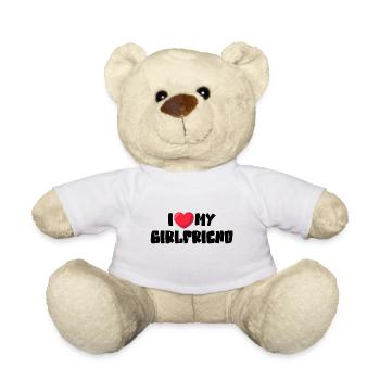 I Love My Girlfriend - Teddy - Weiß - Vorne