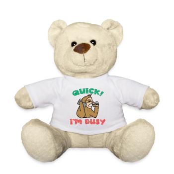 Gleichgültig Ist Mir Egal Statement Haltung - Teddy - Weiß - Vorne