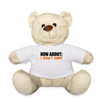 Je m’en fous de dire cool, je m’en fous - Nounours - blanc - Devant