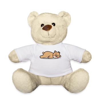I don't care Attitude Relax Chill - Teddy Bear - white - Front