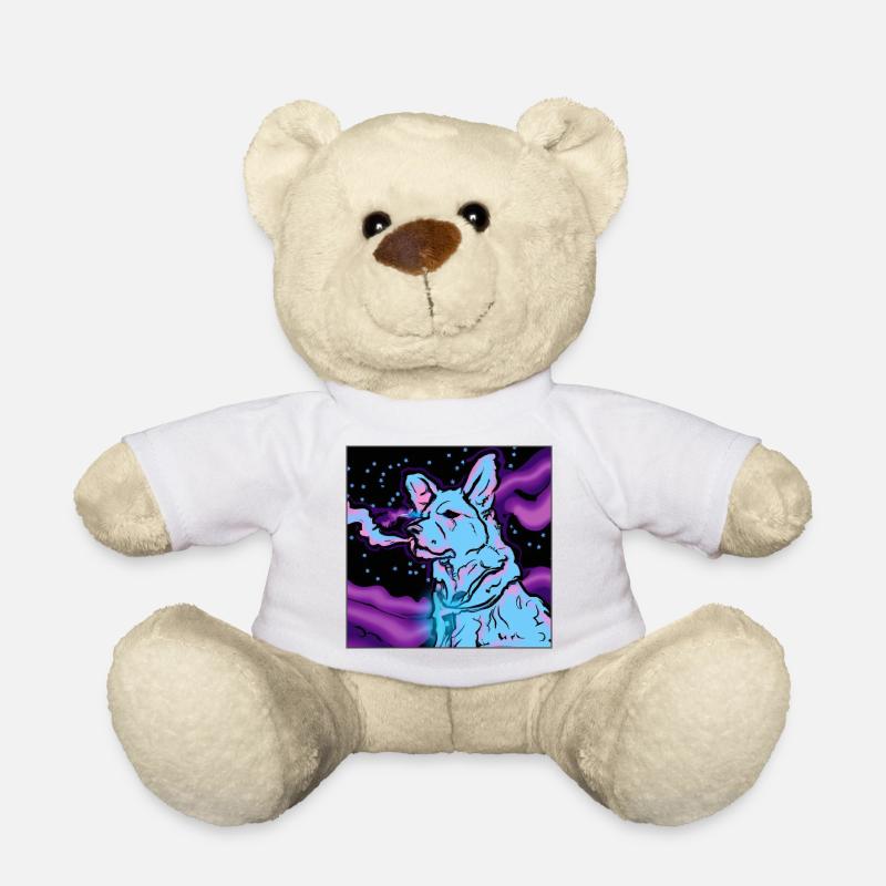 Vapotage de chien dans l’espace. - Nounours - blanc