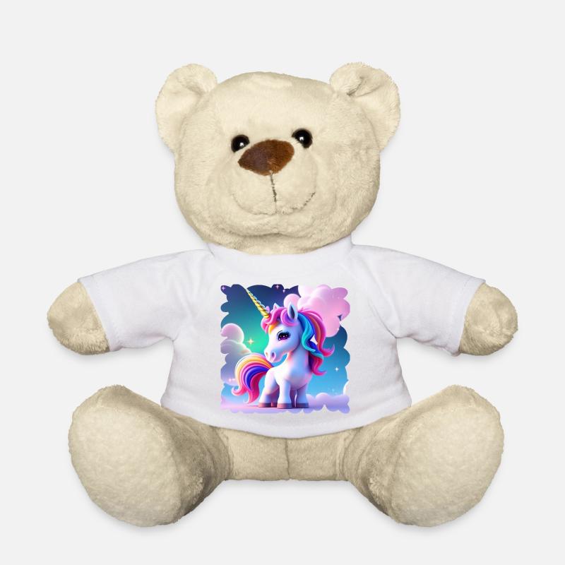 Licorne dans les nuages - Nounours - blanc