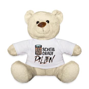 Gleichgültig Egal Statement Ist Mir Wurscht - Teddy - Weiß - Vorne