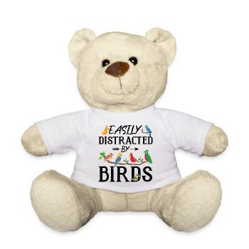 Leicht von Vögeln abgelenkt - Teddy - Weiß - Vorne