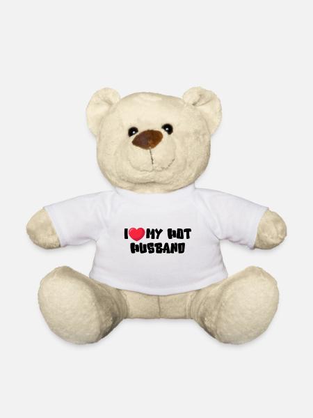 I Love My Hot Husband - Teddy - Weiß
