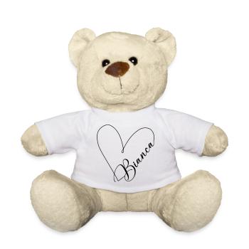 Bianca Nom Ligne de coeur - Nounours - blanc - Devant