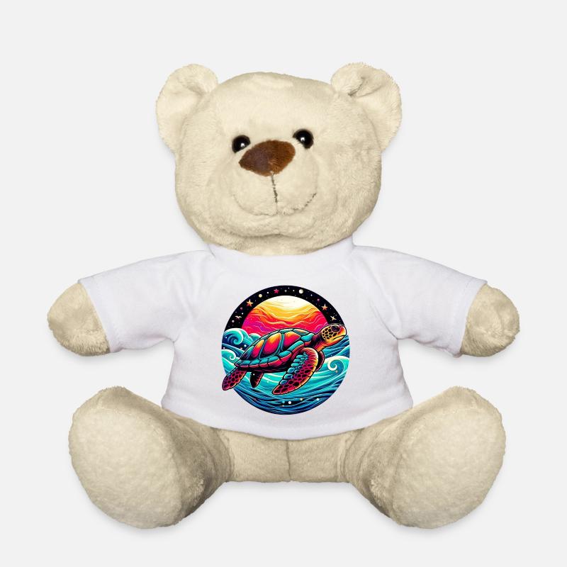 Tortue marine - Nounours - blanc