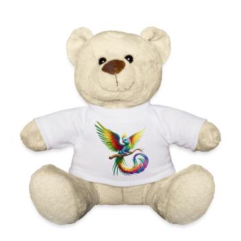 Bird of Paradise (01) - Teddy Bear - white - Front