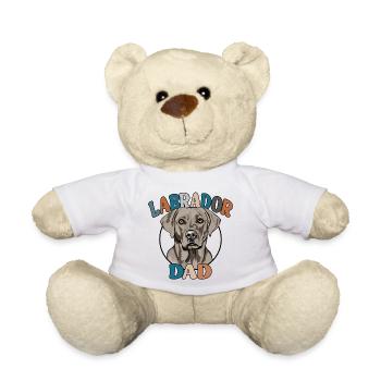 Silver Labrador Dad Dogs Dog Labbi Wilsigns - Teddy Bear - white - Front