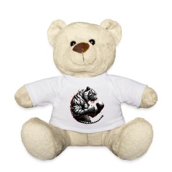 Tiger Boxer Kämpfer Boxen Geschenk - Teddy - Weiß - Vorne