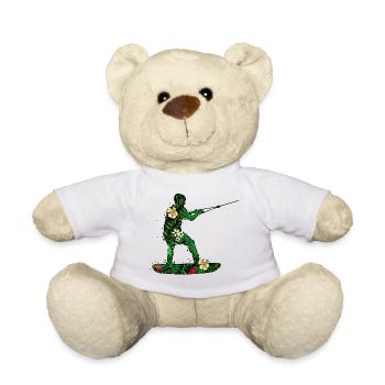 Wakesurf Wakeboard Surf Kitesurfer Planche de surf - Nounours - blanc - Devant