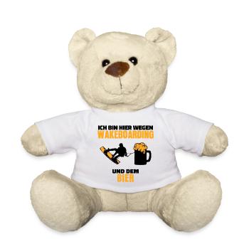 Sports nautiques Wakesurf Déclaration Wakeboard Surf - Nounours - blanc - Devant