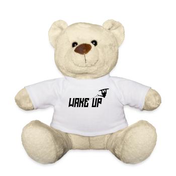 Kitesurfer Statement Stunt Wakeboard Surfing - Teddy Bear - white - Front