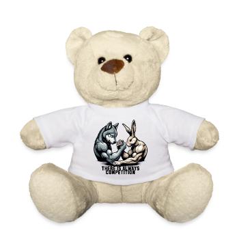 Bras de fer bras de fer loup et lapin cadeau - Nounours - blanc - Devant