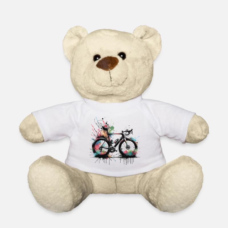 Fahrrad Sprayfarben Splash - Teddy - Weiß