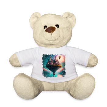 Fantasy floating village - Teddy Bear - white - Front