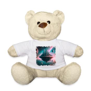 floating city in the universe - Teddy Bear - white - Front