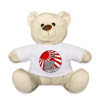 Zorro Kitsune Hardcore – Rave Techno Jap Kleidung - Teddy - Weiß - Vorne