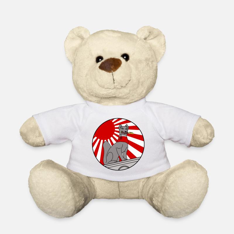 Zorro Kitsune Hardcore - Rave Techno Jap Clothing - Teddy Bear - white
