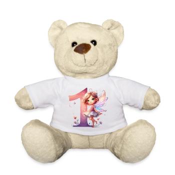 1 an de cadeau d’anniversaire fée elfe - Nounours - blanc - Devant
