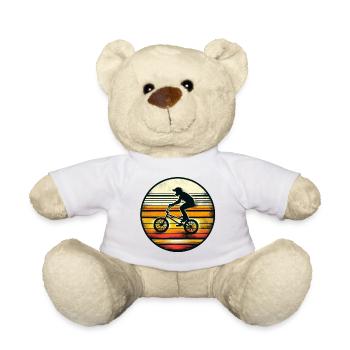 BMX Rider im Retro Sunset - Teddy - Weiß - Vorne