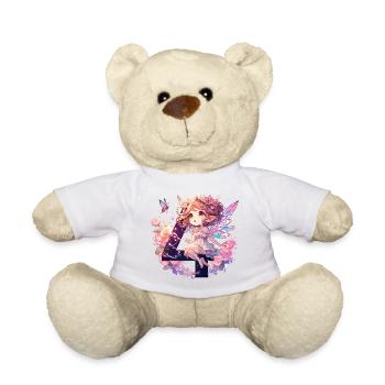 4 Jahre Fee Elfe Geburtstag Geschenk - Teddy - Weiß - Vorne