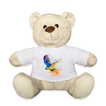 Vogel Tropisch Africa Tierliebhaber Papagei Tier - Teddy - Weiß - Vorne