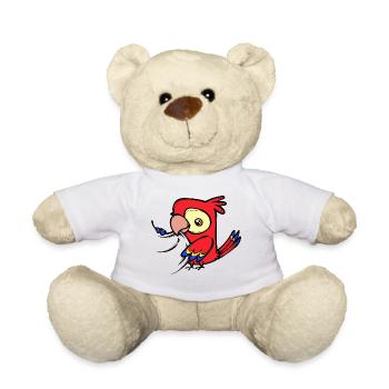 Parrot, Bird, Zoo, Animal, Bird Lover, Pet - Teddy Bear - white - Front
