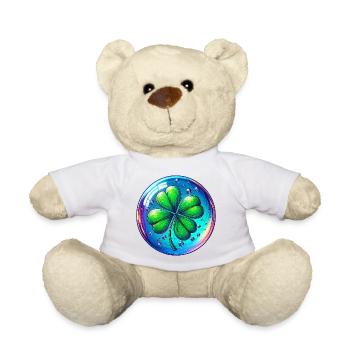 Four-leaf clover - Teddy Bear - white - Front