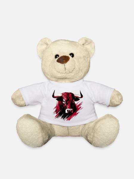 Taureau - Nounours - blanc