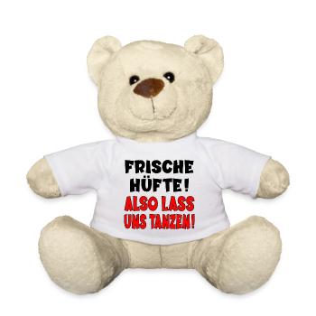 TANZEN TANZPARTNER - LUSTIGE - HÜFTE - Teddy - Weiß - Vorne