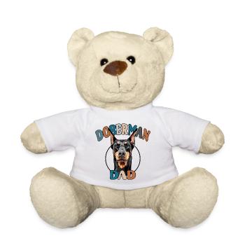 Doberman Papa Chiens Chien Dobie Wilsigns - Nounours - blanc - Devant