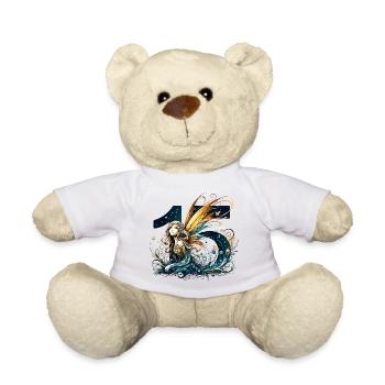 15 Jahre Fee Elfe süß Geburtstag Geschenk - Teddy - Weiß - Vorne