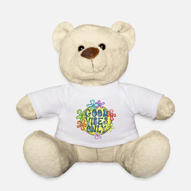 Hippie Love Peace Design - Teddy - Weiß