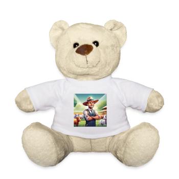 Landwirtschaft, Landwirt, Landwirt, Land - Teddy - Weiß - Vorne