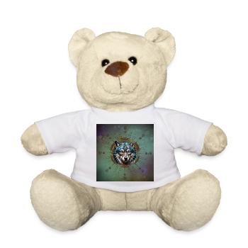 Fantastischer Steampunk-Wolf. - Teddy - Weiß - Vorne