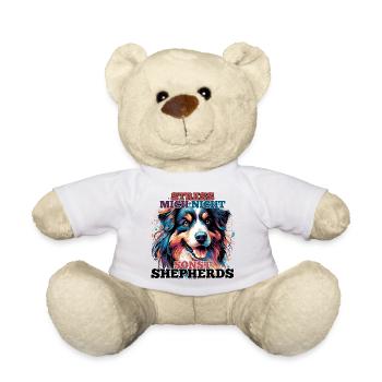 Berger australien Don’t Stress Me cadeau - Nounours - blanc - Devant
