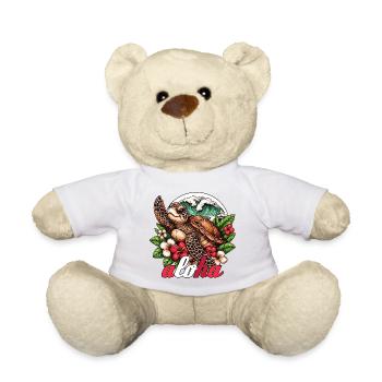 Aloha Schildkröte Hawaii Geschenk - Teddy - Weiß - Vorne