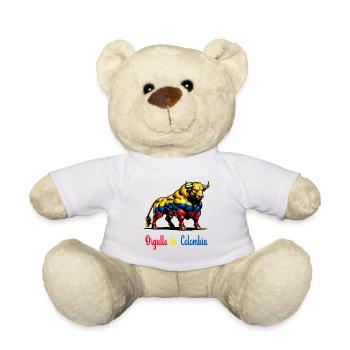 Das ist der Stolz Kolumbiens Flagge - Teddy - Weiß - Vorne