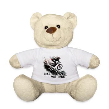 Downhill Gravity Trust MTB cadeau - Nounours - blanc - Devant