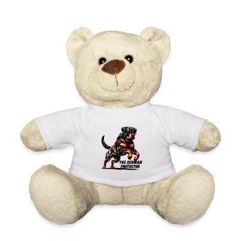 Chiens Rottweiler, design allemand - Nounours - blanc - Devant