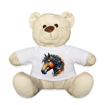 Horse - Teddy Bear - white - Front
