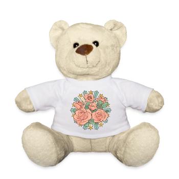 Flower Power Stern - Teddy - Weiß - Vorne