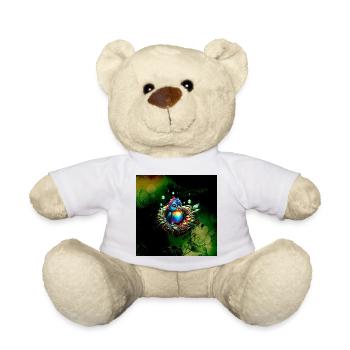 Bunter ausgefallener Vogel. - Teddy - Weiß - Vorne
