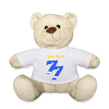 Seine-et-Marne - Teddy Bear - white - Front