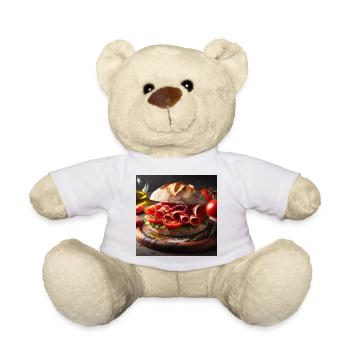 Serrano-Schinken-Tomaten-Sandwich - Teddy - Weiß - Vorne