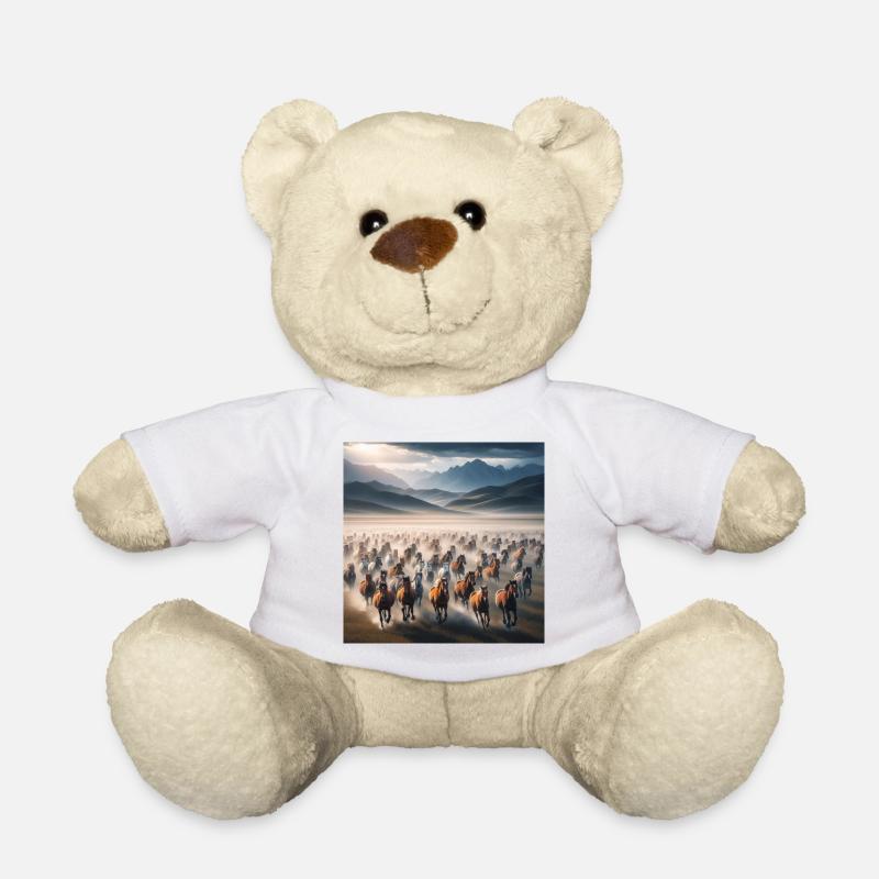 Wild Horses - Teddy Bear - white
