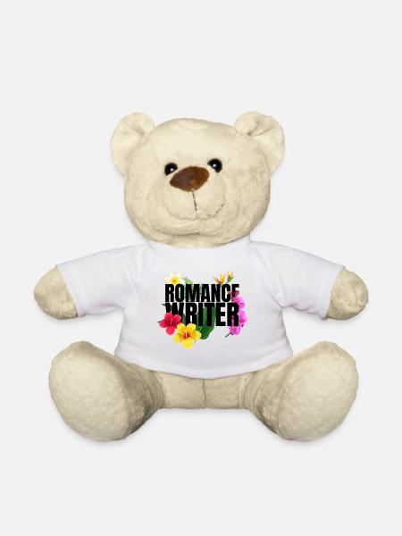 Romance Writer Flowers - Nounours - blanc