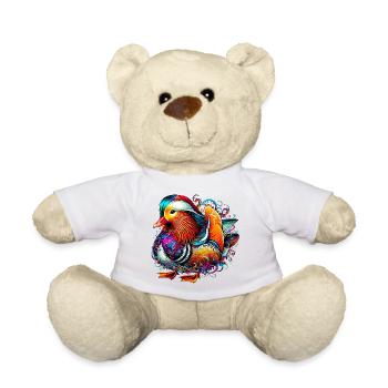 Mandarin duck - Teddy Bear - white - Front