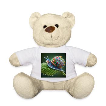 Blühende Schnecke - Teddy - Weiß - Vorne